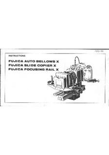 Fujifilm AX MultiProgram-DX manual. Camera Instructions.